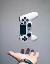 A console joystick